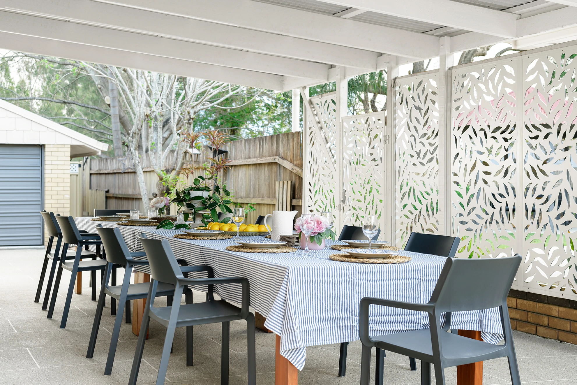 outdoors dining table