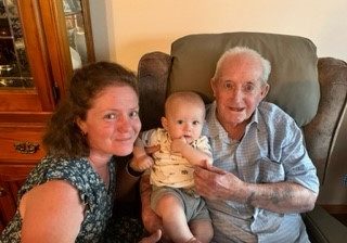 Nicole with Uncle Dudley & great niece