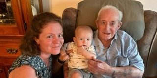 Nicole with Uncle Dudley & great niece